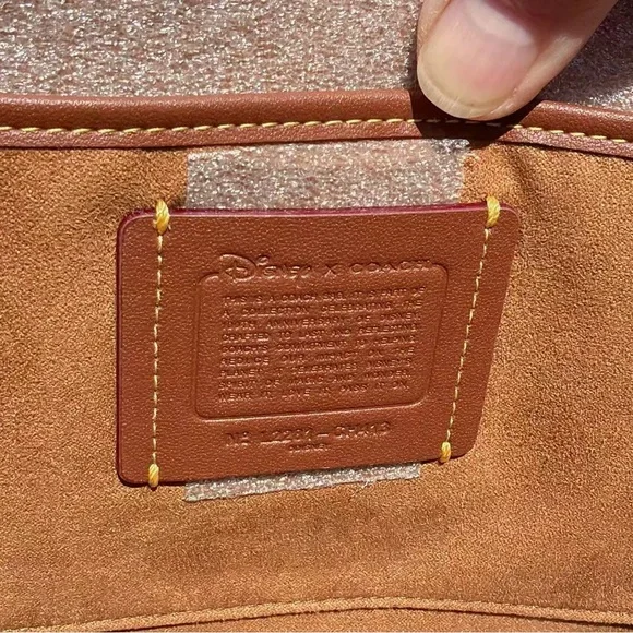 NWT Disney X Coach Studio Shoulder Bag With Mickey Mouse And Flowers CH413 - Picture 13 of 15